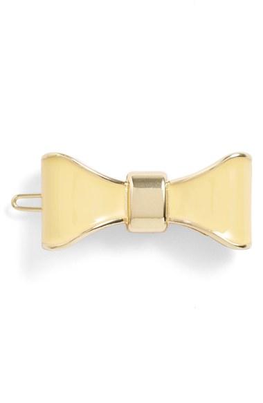 L. Erickson 'prim' Bow Tige Boule Barrette, Size - Yellow