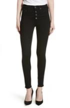 Women's Veronica Beard Debbie Exposed Fly Skinny Jeans