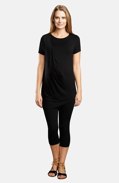 Women's The Urban Ma Pleated Asymmetrical Maternity Tee