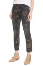 Women's 7 For All Mankind Roxanne Floral Print Ankle Slim Jeans