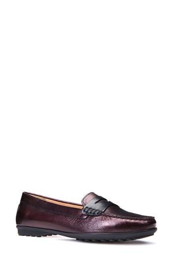 Women's Geox Elidia 5 Penny Loafer .5us / 36.5eu - Burgundy