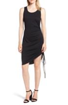 Women's Trouve Side Shirred Body-con Dress, Size - Black