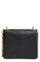 Tory Burch Chevron Quilted Leather Crossbody Bag - Black