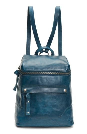 Frye Melissa Leather Backpack - Blue/green