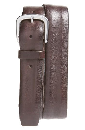 Men's John Varvatos Star Usa Leather Belt - Chocolate