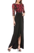 Women's Js Collections Embellished Bodice Gown - Red