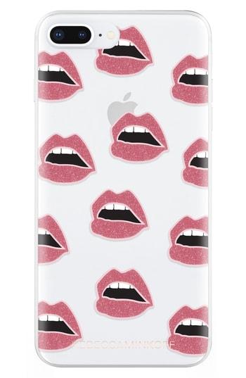 Rebecca Minkoff Glitter Lips Iphone 7/8 & 7/8 Case - Pink