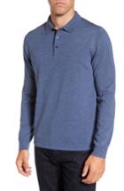 Men's Nordstrom Men's Shop Merino Wool Polo Sweater - Blue