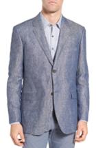 Men's Rodd & Gunn Druces Linen Sport Coat, Size - Blue