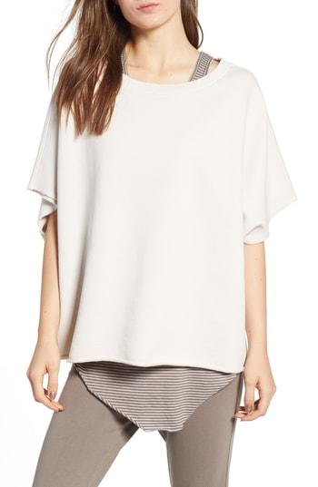 Women's Frank & Eileen Tee Lab Capelet Sweatshirt, Size - Pink