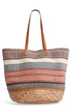 Sole Society Oversized Fabric Tote - Pink