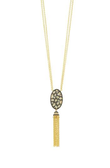 Women's Freida Rothman Rose Dor Tassel Pendant Necklace
