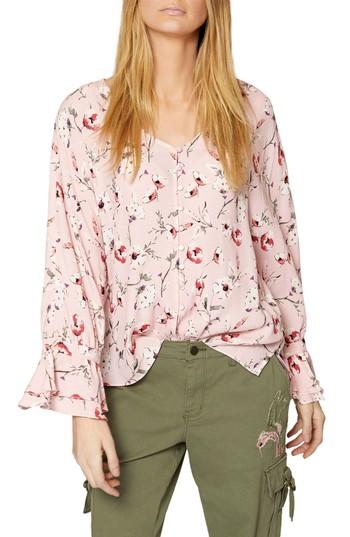 Women's Sanctuary Posey Floral Blouse - Pink