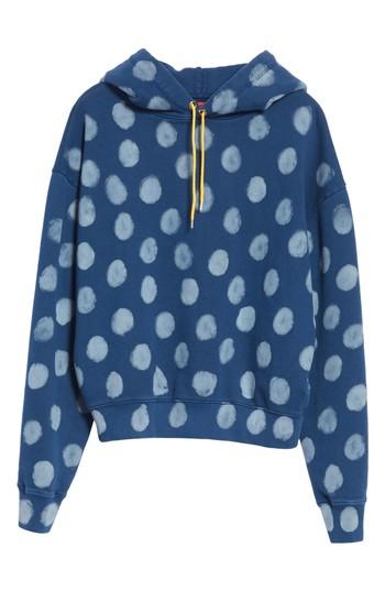 Women's Eckhaus Latta Crop Polka Dot Pullover Hoodie