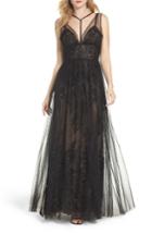 Women's Vera Wang Mesh Ballgown