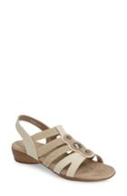 Women's Munro Destiny Sandal .5 W - Ivory