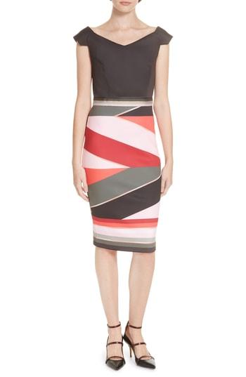 Women's Ted Baker London Mytany Sahara Print Sheath Dress - Red