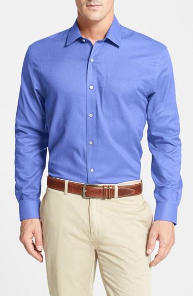 Men's Cutter & Buck 'epic Easy Care' Classic Fit Wrinkle Free Sport Shirt - Blue