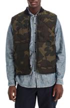 Men's J.crew Nordic Camo Primaloft Vest - Green