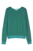 Women's Wildfox 'baggy Beach Jumper' Pullover, Size - Green