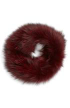 Women's Dena Genuine Fox Fur Cowl Collar, Size - Red