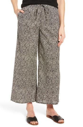 Women's Eileen Fisher Wide Leg Print Organic Cotton Pants