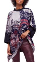 Women's Free People Pieced With Paisley Tunic /small - Purple