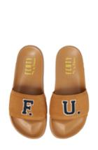 Women's Fenty Puma By Rihanna Lead Cat Slide Sandals M - Metallic