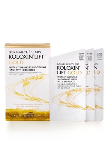 Dermarche Labs Roloxin Lift Gold Instant Wrinkle Smoothing Mask With 24k Gold
