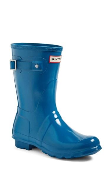 Women's Hunter 'original Short' Gloss Rain Boot M - Purple