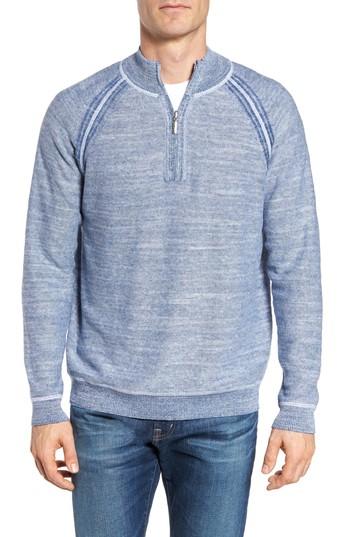 Men's Tommy Bahama Sandy Bay Half-zip Pullover - Blue