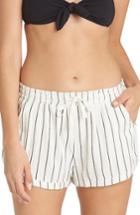 Women's Billabong Free Wheelin Stripe Shorts - White