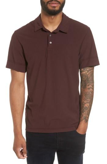 Men's James Perse High Twist Classic Polo (s) - Purple