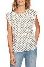 Women's 1.state Gathered Neck Blouse, Size - Ivory