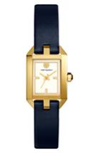 Women's Tory Burch Dalloway Leather Strap Watch, 23mm X 36.5mm