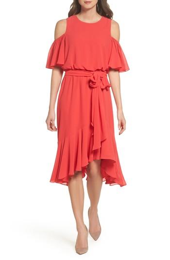 Women's Eliza J Cold Shoulder Dress - Pink