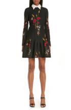 Women's Valentino Floral Meadow Print Crepe Couture Dress