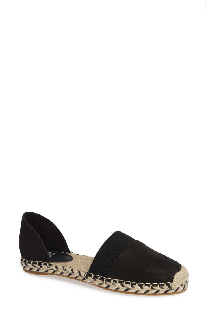 Women's Eileen Fisher Espadrille M - Black