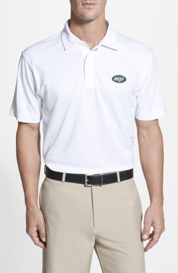 Men's Cutter & Buck New York Jets - Genre Drytec Moisture Wicking Polo