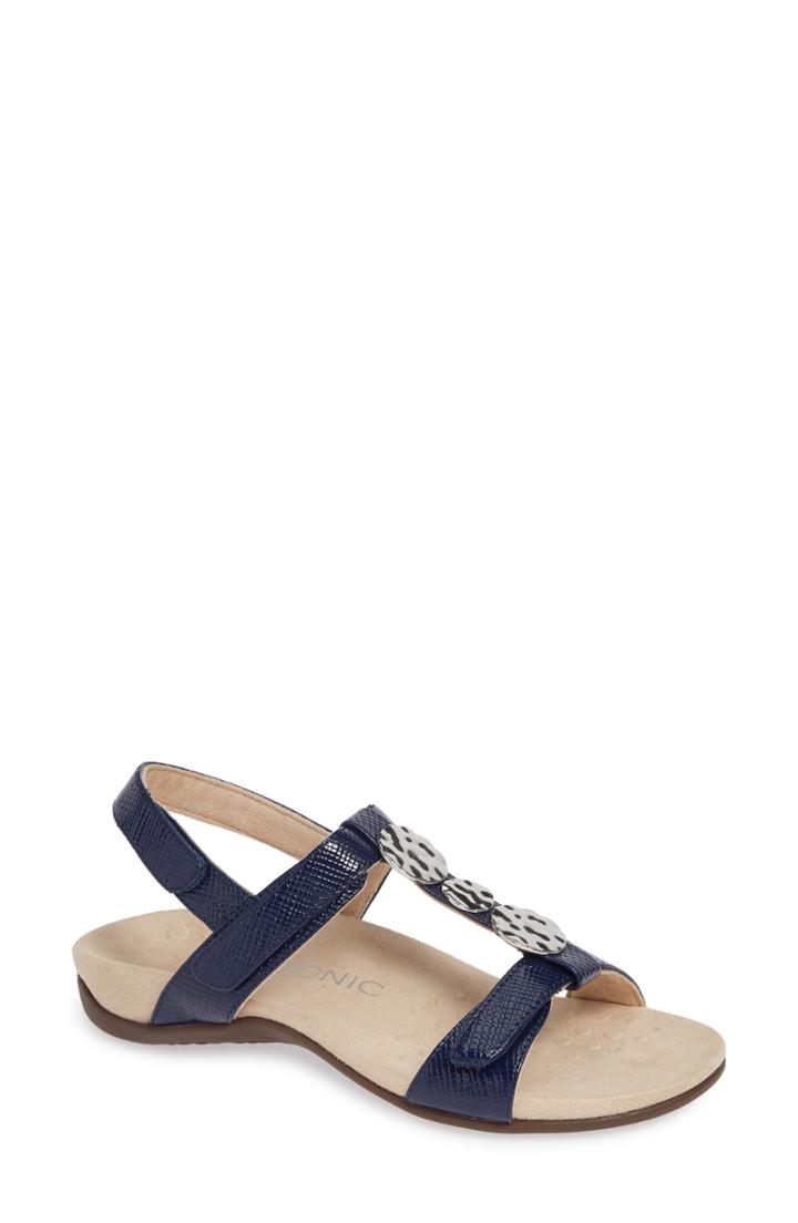 Women's Vionic Farra Orthaheel Sandal .5 M - Blue