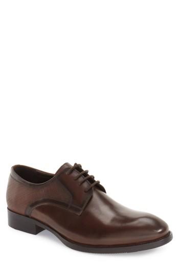 Men's Zanzara 'bruckner' Plain Toe Derby .5 M - Brown