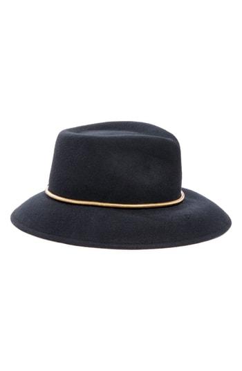 Women's Eric Javits Beatriz Wool Felt Fedora - Black