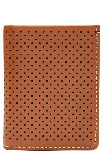 Men's Jack Mason Perforated Leather Wallet -