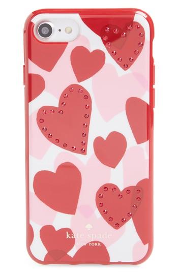 Kate Spade New York Crystal Heart Iphone 7/8 & 7/8 Case - Red