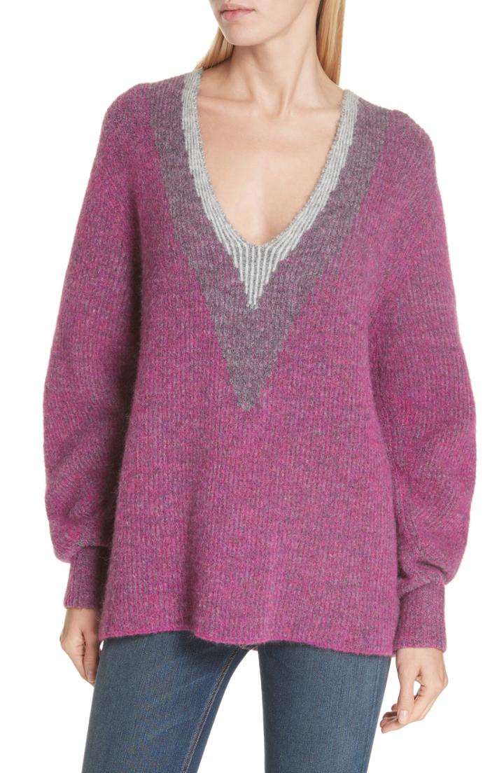 Women's Rag & Bone Jonie Sweater, Size - Purple
