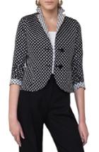 Women's Akris Punto Dot Print Reversible Blazer