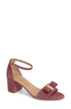 Women's Salvatore Ferragamo Block Heel Bow Sandal B - Pink