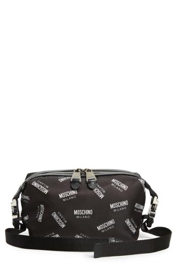 Moschino Allover Logo Nylon Fanny Pack -