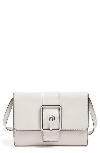 Rebecca Minkoff Hook Up Convertible Leather Clutch - Beige