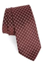 Men's Paul Smith Floral Print Skinny Tie, Size - Red